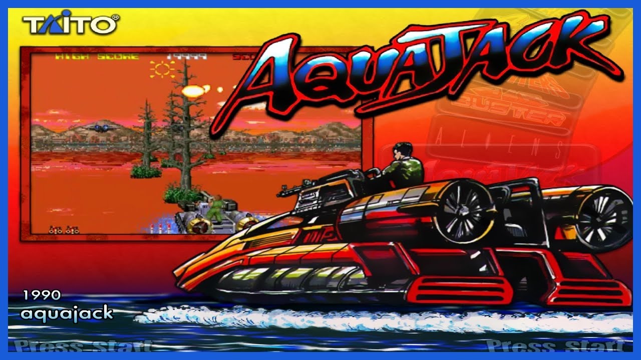 Aqua Jack (Romstar 1990) Full Arcade/CoinOp Playthrough YouTube