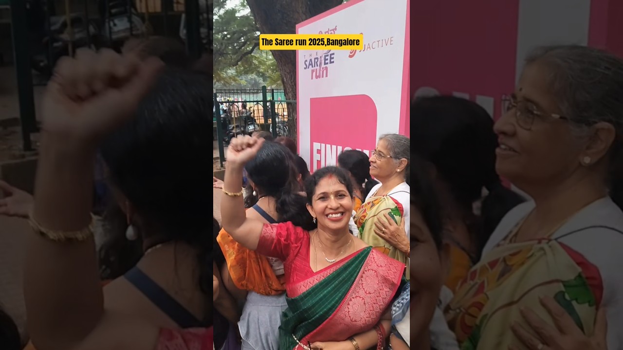 The saree run Bangalore 2025 attended for the first time 