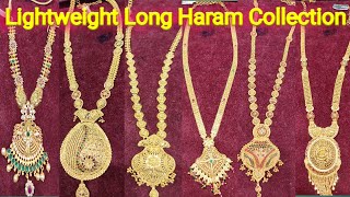 Gold haram necklace set sri lalitha jewellers