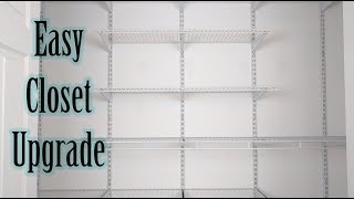 How To Install Closetmaid Shelftrack a closet organizer wire shelves https://www.amazon.com/dp/B06XVZPFCZ/ref=sr_1_7?ie=