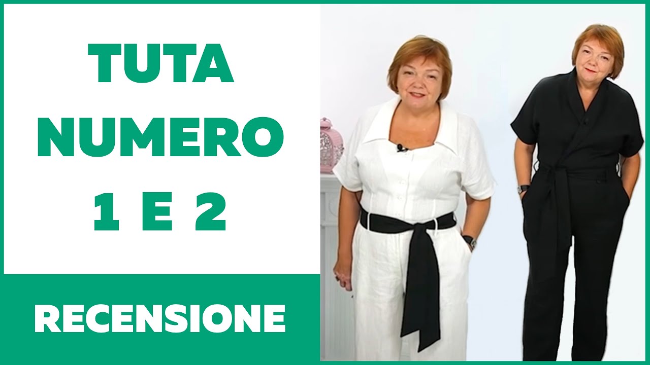 Tuta in lino con maniche kimono numero 1 e 2.  Recensione capo pronto.
