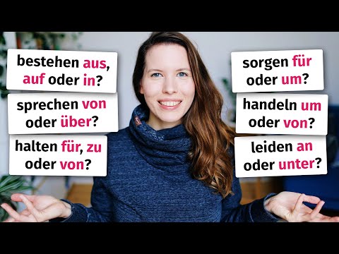 Verben mit mehreren Präpositionen: Kennst du die Unterschiede? (Deutsch B2/C1)