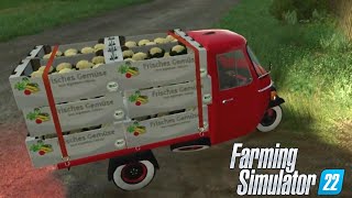 FS22 HOF BERGMANN #8 - CON L' APE VENDIAMO LA VERDURA AL MERCATO - GAMEPLAY ITA