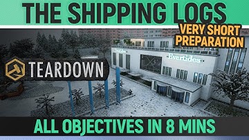 Teardown - The Shipping Logs - Mission Solution + All Optional Objectives