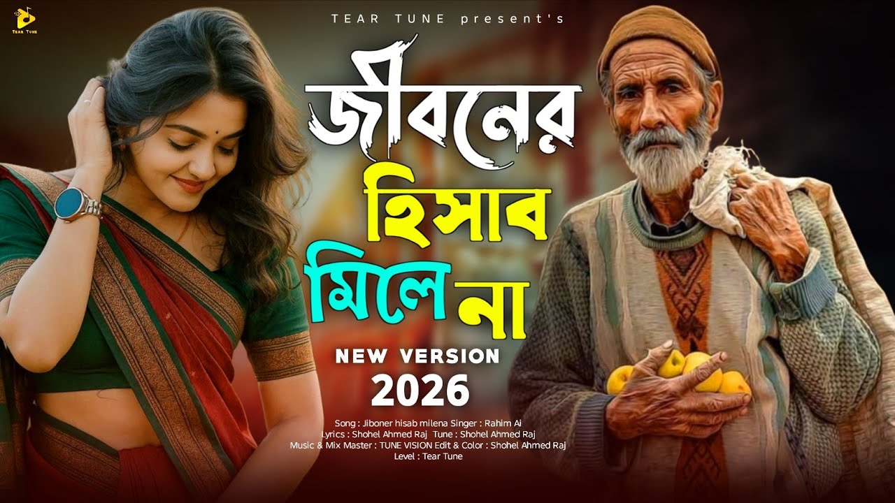 Jiboner Hisab Mile Na | জীবনের হিসাব মিলে না Trending new song 2026| TikTok viral song| folk song