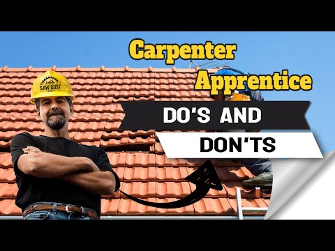 Carpenter Apprentice, Do's and Don'ts