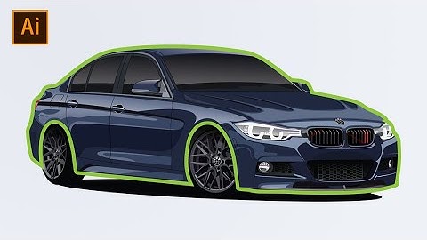 Adobe Illustrator CC Tutorial | How to Illustrate a Car Part 1 | Outline Using the Pen Tool BMW F30