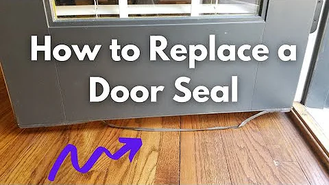 How to Replace Seal on Bottom of Door - Keep Cold Air & Bugs Out!
