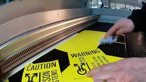 Tutorial: Laser cuting a sign from TroLase Thins | Trotec Laser
