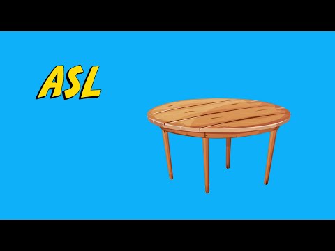 Vidéo: Comment signer une table en ASL ?