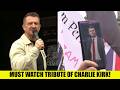 SPINE TINGLING Moment Tommy Robinson Pays Tribute To Charlie Kirk At Unite The Kingdom!