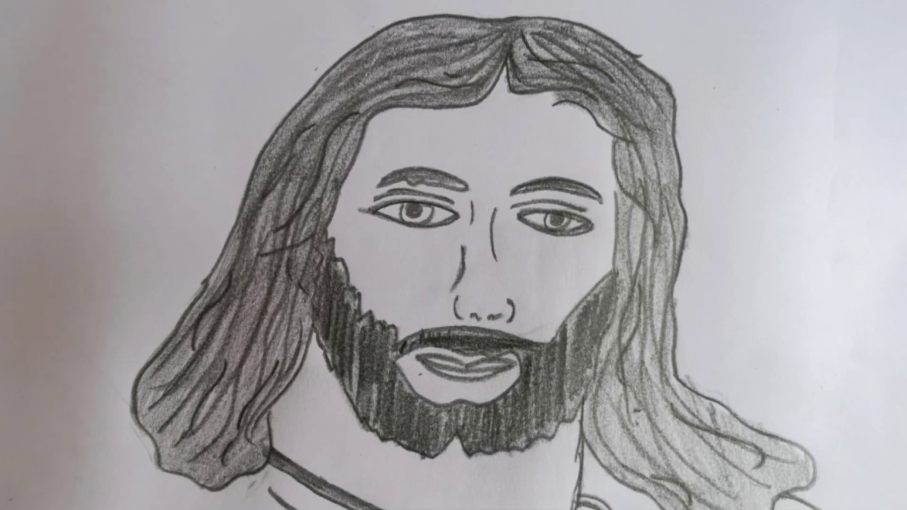#jesuschristdrawing|Sketching of the Lord JesusChrist portrait,easy ...