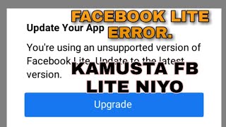 Facebook Lite Ayaw Na Mag Open|Facebook Lite Error screenshot 3