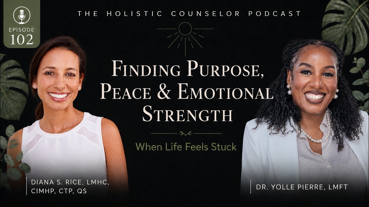 Episode 102 artwork: When God Makes You Wait: Finding Purpose, Peace, and Emotional Strength When Life Feels Stuck — with Dr. Yolle Pierre