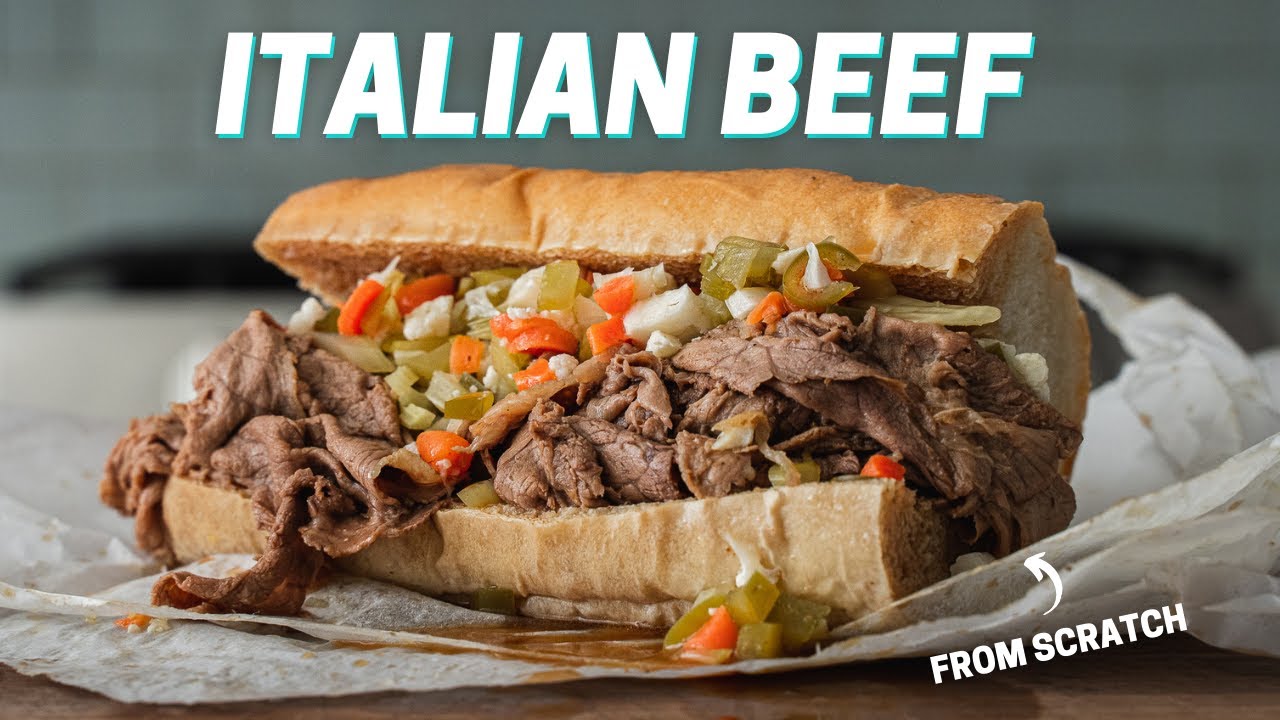 CHICAGO STYLE ITALIAN BEEF SANDWICH (Made By Man From Chicago) - YouTube