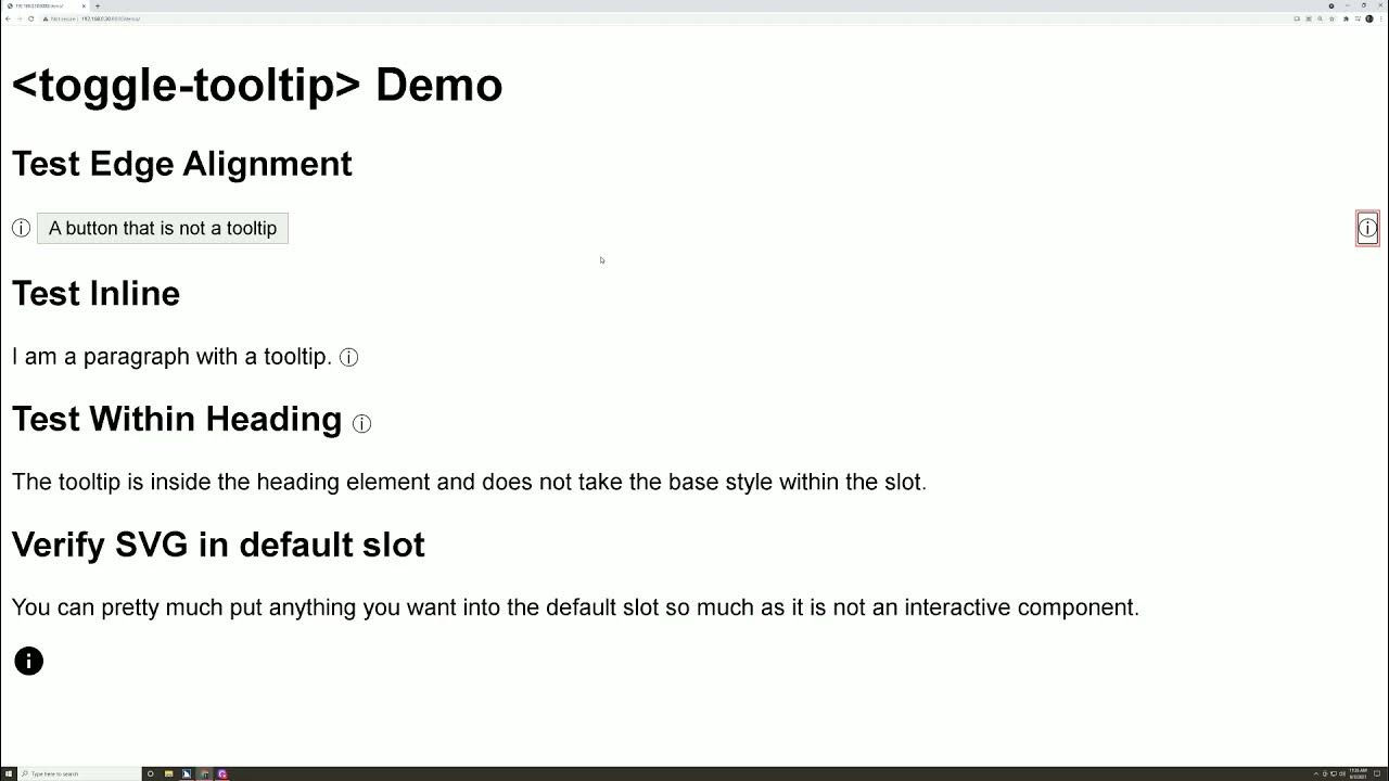 toggle tooltip web component JAWS 2020 assistive technology test YouTube