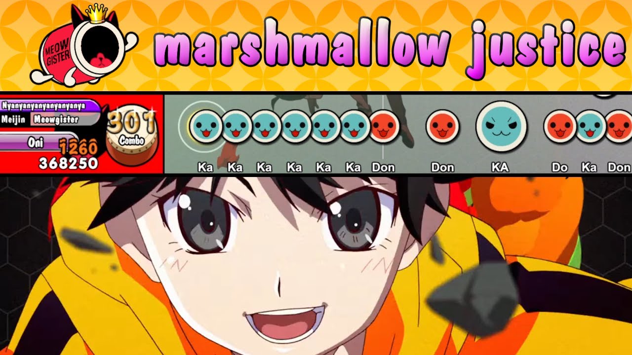 [Taiko no Tatsujin] marshmallow justice / Nisemonogatari Opening 2