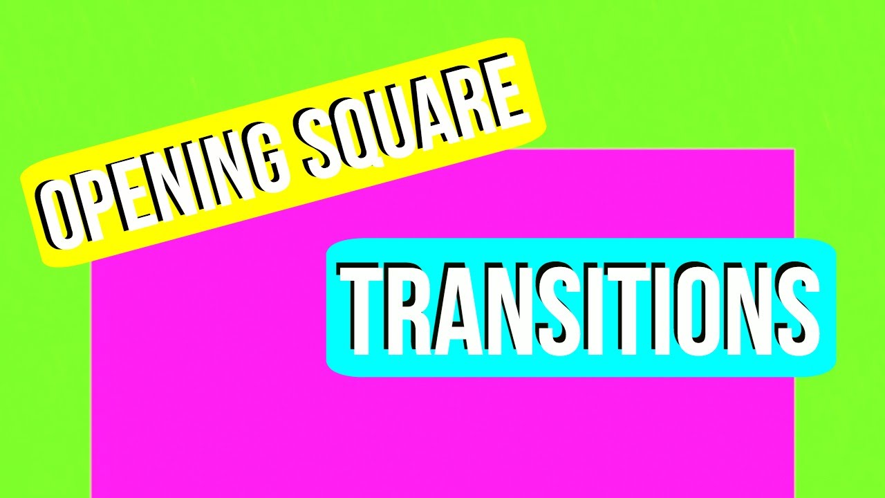Colourful Opening Square Transitions Green Screen - YouTube