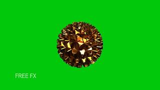 3D Den Flower Rotation Hd Video Green Screen