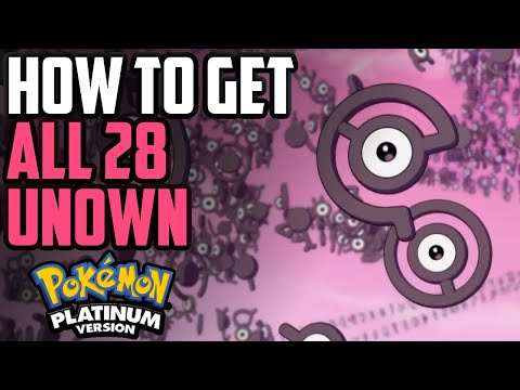 How to Catch All the Unowns in Pokémon Diamond/Pearl/Platinum