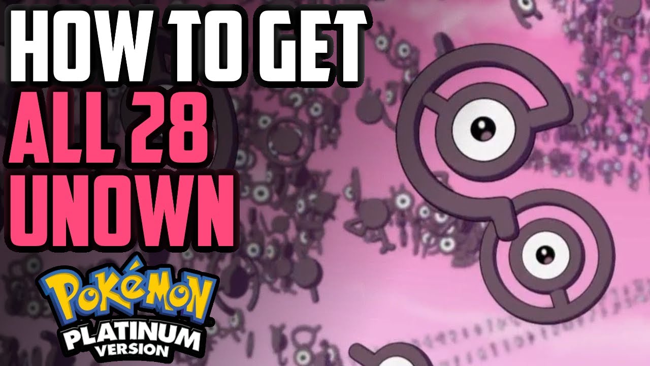 How to Catch ALL 28 Unown Forms - Pokémon Platinum 