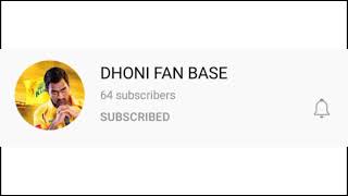 Shoutout To Dhoni Fan Base