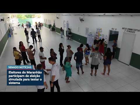 Eleitores do Maranhão participam de eleição simulada para testar o sistema