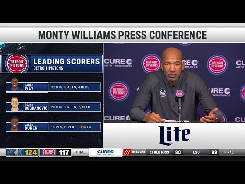 Pistons LIVE 1.17.24: Monty Williams