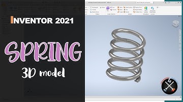 COMPRESSION SPRING | CAD TUTORIAL -  ENG | Coil feature | Inventor Professional 2021