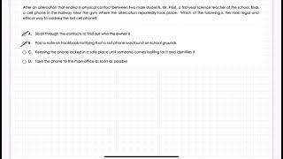 PPR Domain 4 Competency 13 Practice Problem