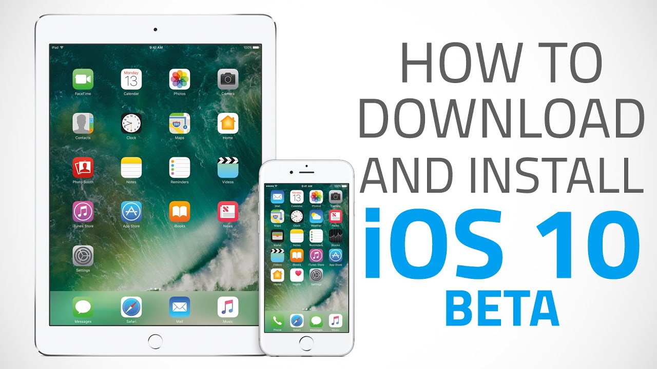 How To Download And Install Ios 10 Beta On Iphone Ipad Or Ipod Touch Youtube