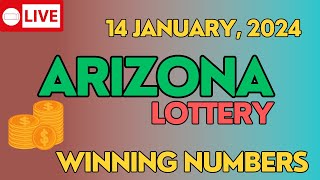 Arizona Night Lottery Results For - 14 January, 2024 - Pick 3 - Fantasy 5 - Triple Twist - Powerball