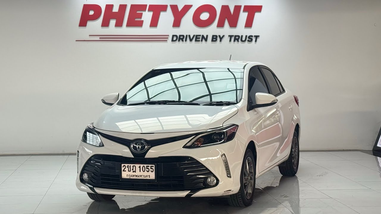 Vios 1.5 MID 2021 ไมล์8หมื่น เทียบป้ายแดง ผ่อนสบายรายได้น้อยออกได้ รถเดิมๆรถหน่วยงาน