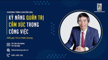 KỸ NĂNG QUẢN TRỊ CẢM XÚC TRONG CÔNG VIỆC | TS LÊ THẨM DƯƠNG MỚI NHẤT NĂM 2021