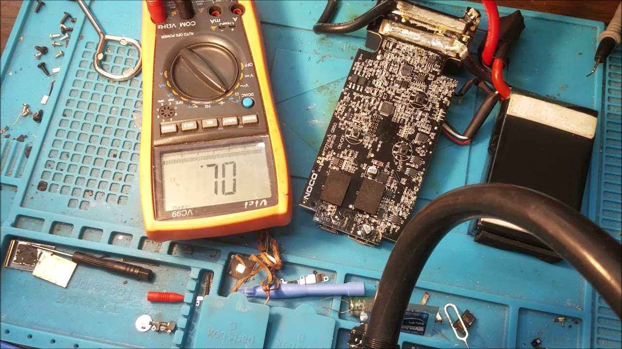 noco gb50 dose not want turns on bad power button