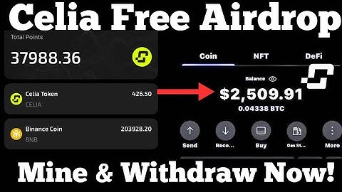 Celia Mining App New Update: Mine & Withdraw Celia Token (Start Now!) #celiaexchange #airdrop
