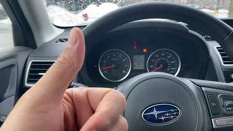 Subaru Forester – How to brighten/dim instrument panel lights