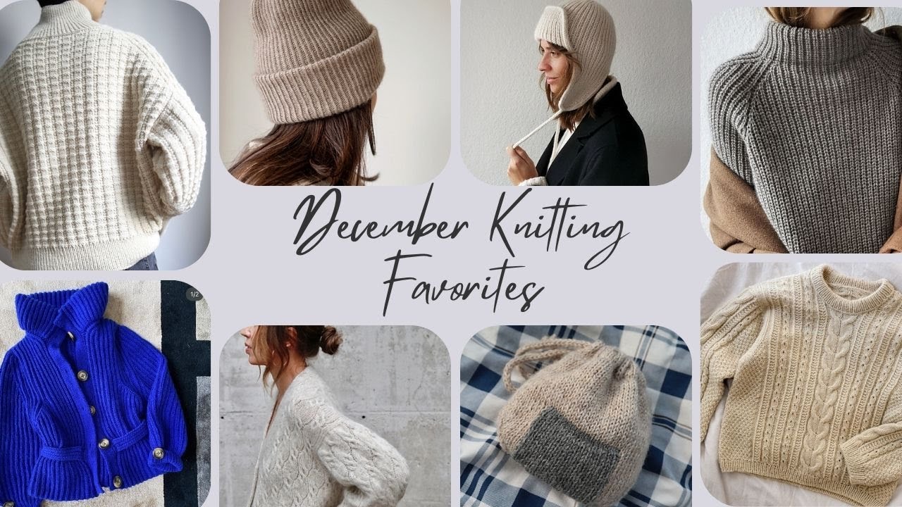 December 2025: Favorite Knitting Patterns (the Texture and Hat Edition)