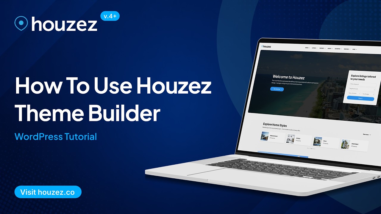 Houzez – How To Use The Theme Builder - WordPress Tutorial - YouTube