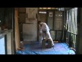 Kidokan chief instructor sensei daniel morton demonstrating breaking techniques