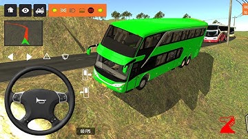 2025 new coach bus simulator 💥 || indonesia bus simulator part-15 #bus #game #simulator #comman  