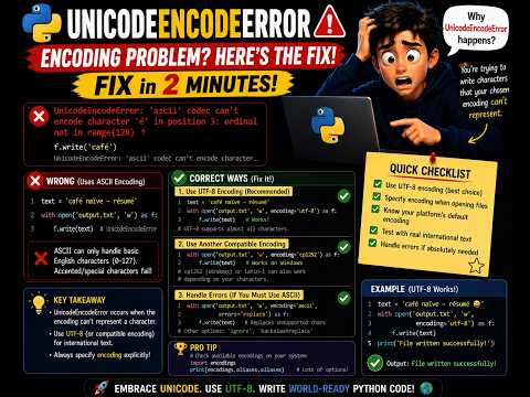 How to Fix UnicodeEncodeError in Python? (Quick Fix!)