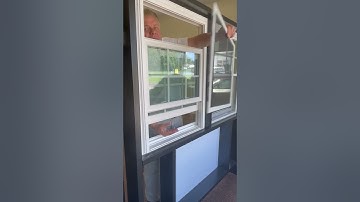 How to take the screen out of your new vinyl window from the inside of your home