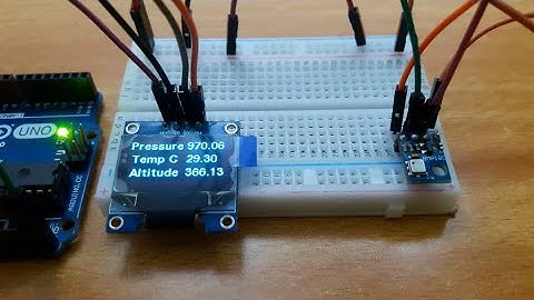How to make Arduino BMP180 Pressure, Temperature and altitude meter.