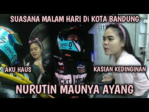 NIGHT RIDE BARENG AYANG‼️ MALAH KEJEBAK HUJAN | Kasian pacar aku kedinginan #sigemoy #rianallvlog