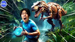 Eaten by Dinosaur!? TIME TRAVEL Obby Goes WRONG!
