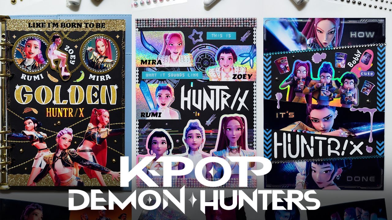 Scrapbooking | KPop Demon Hunters Huntrix (HUNTR/X) 케이팝 데몬 헌터스 헌트릭스 다꾸 Journaling