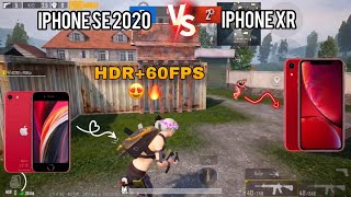 iPhone SE 2020 HDR+60FPS 😍🔥VS iPhone XR PUBG Comparison | 𝟏𝐯𝟏 𝐓𝐃𝐌 𝐫𝐨𝐨𝐦 𝐜𝐡𝐚𝐥𝐥𝐞𝐧𝐠e
