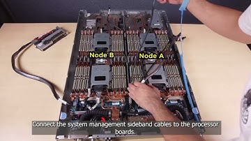 Lenovo ThinkSystem SC750 V4 installing a system management sideband cable kit