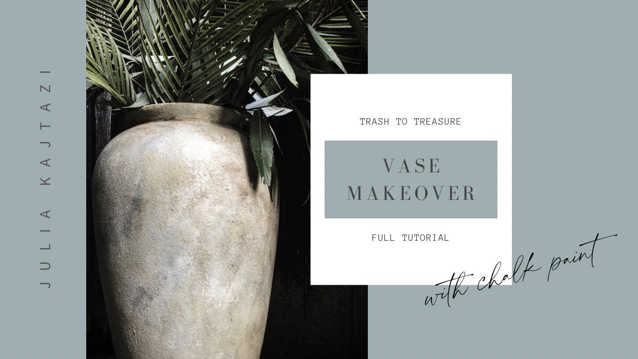 Trash to Treasure Vase Upcycle with Chalk Paint
